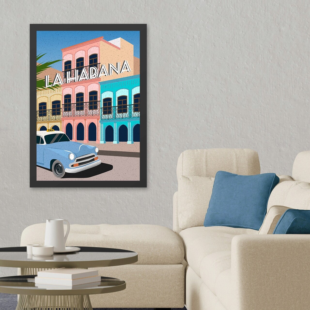 Tablou decorativ, Lahabana (55 x 75), Polistiren, Multicolor - imagine 3